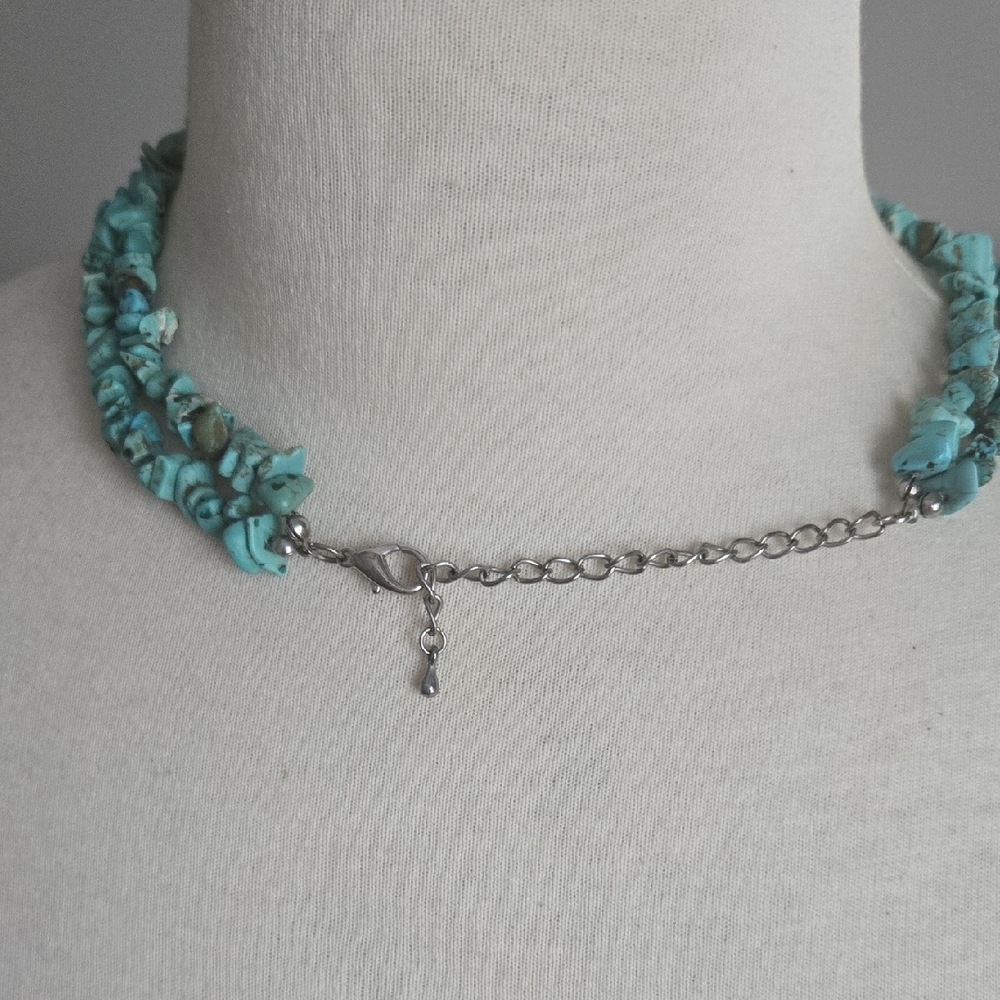 Turquoise Statement Necklace - Picture 3 of 4